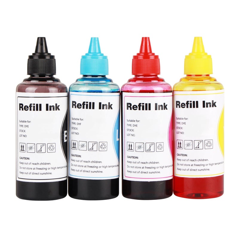 CoYlBod Regular Refill Ink for T252 T252XL120-BCS, T252XL220, T252XL320, T252XL420 Workforce WF-7710 WF-7720 WF-7210 WF-3630 WF-7620 WF-7610 WF-3640 WF-3620 for Refillable Cartridges or CISS - Image 1
